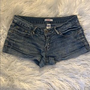 Denim shorts